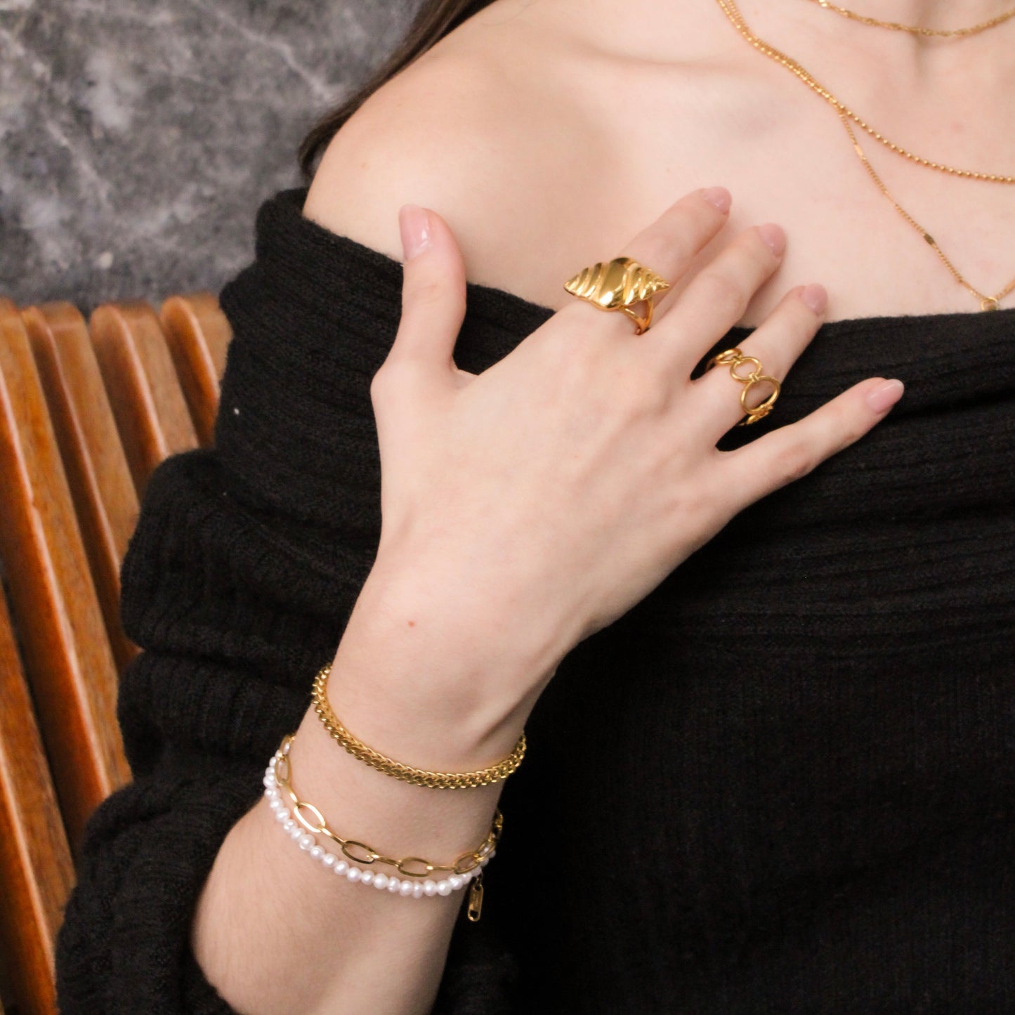 Anillo Concha Marina