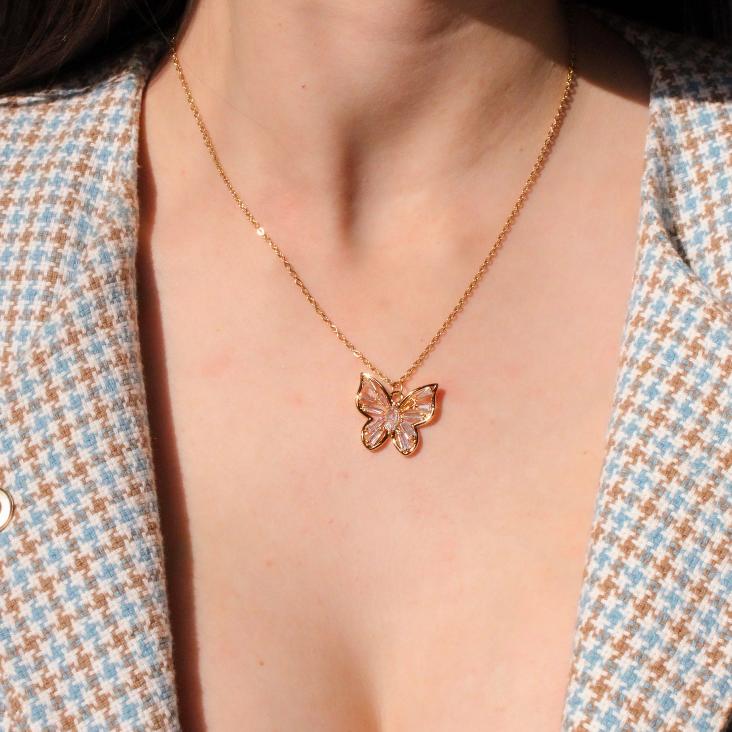 Collar Mariposa Brillante