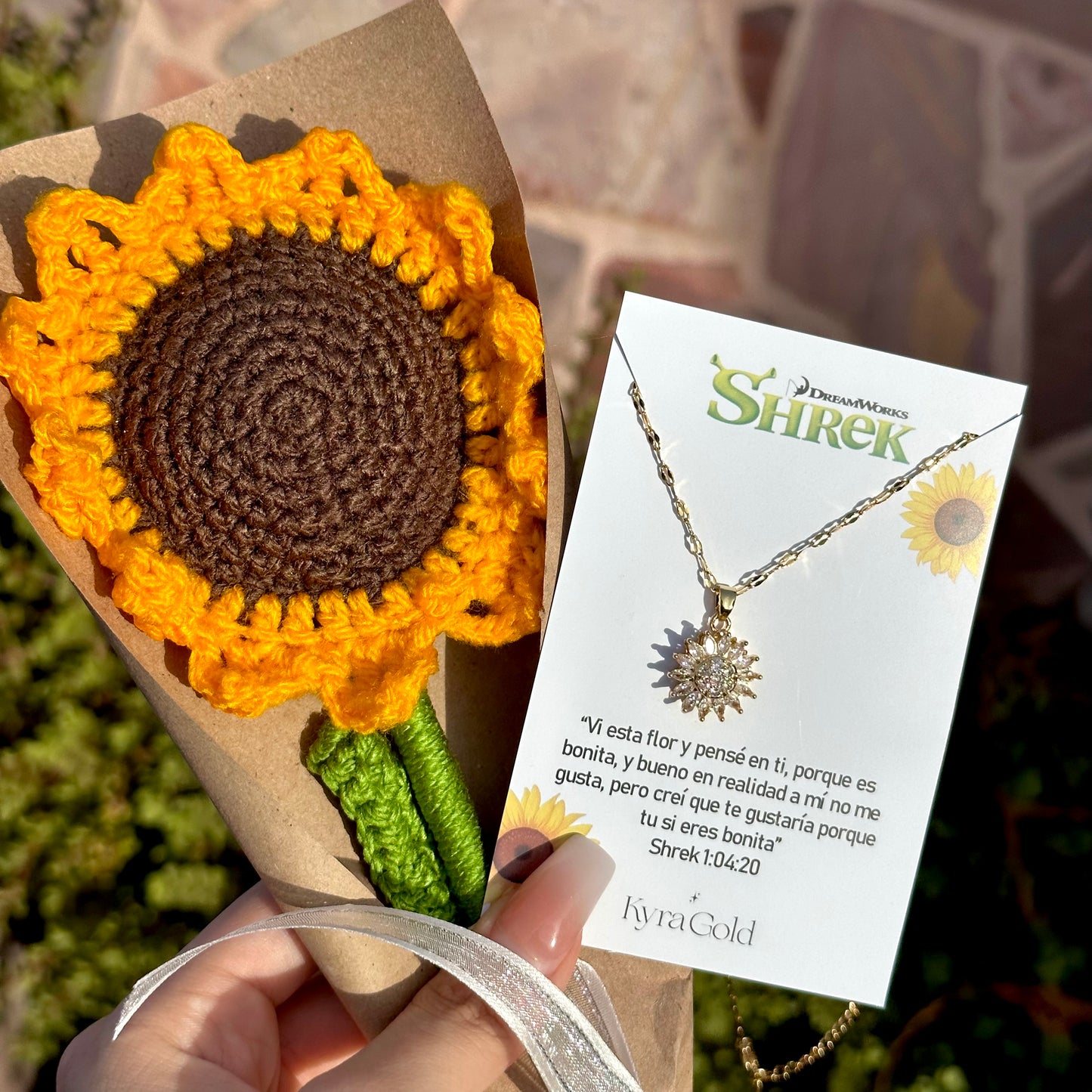 Collar giratorio de girasol Shrek
