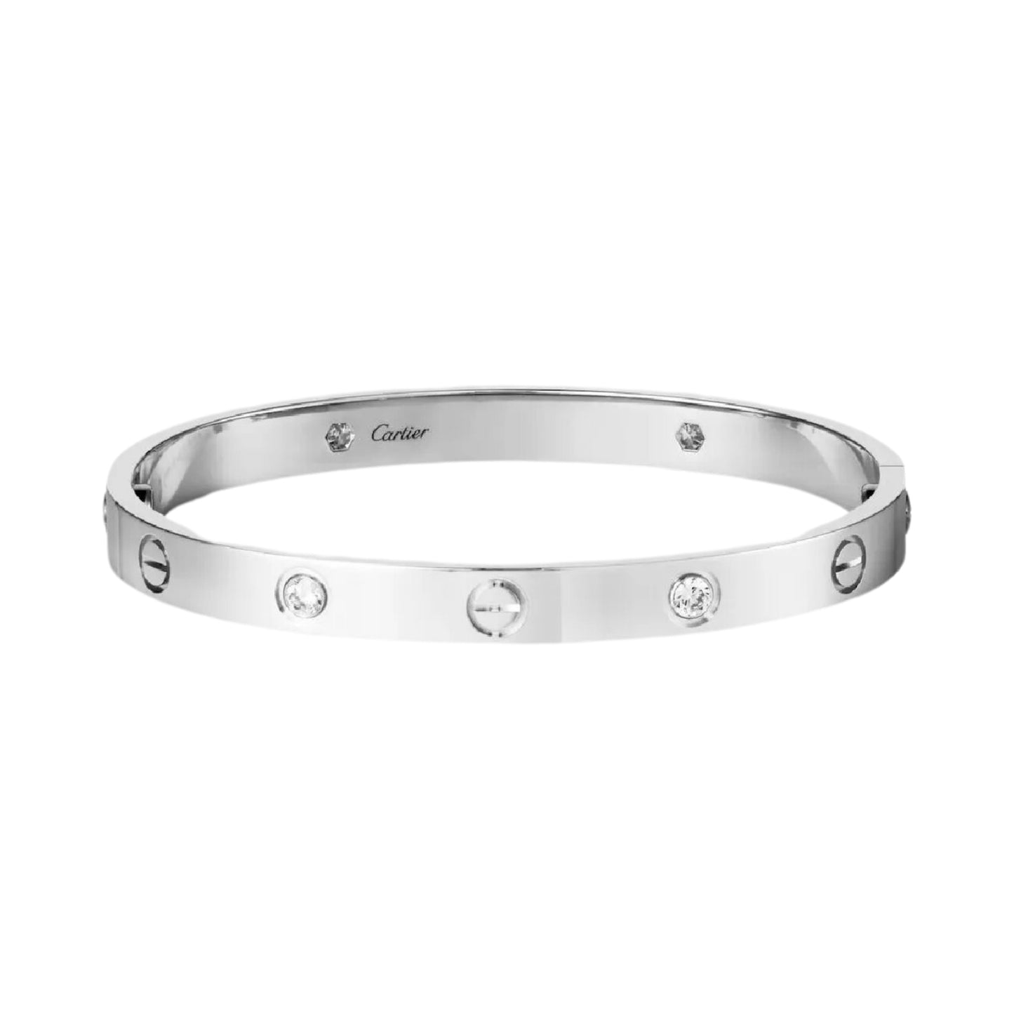 Pulsera Love 4 Diamantes Plata