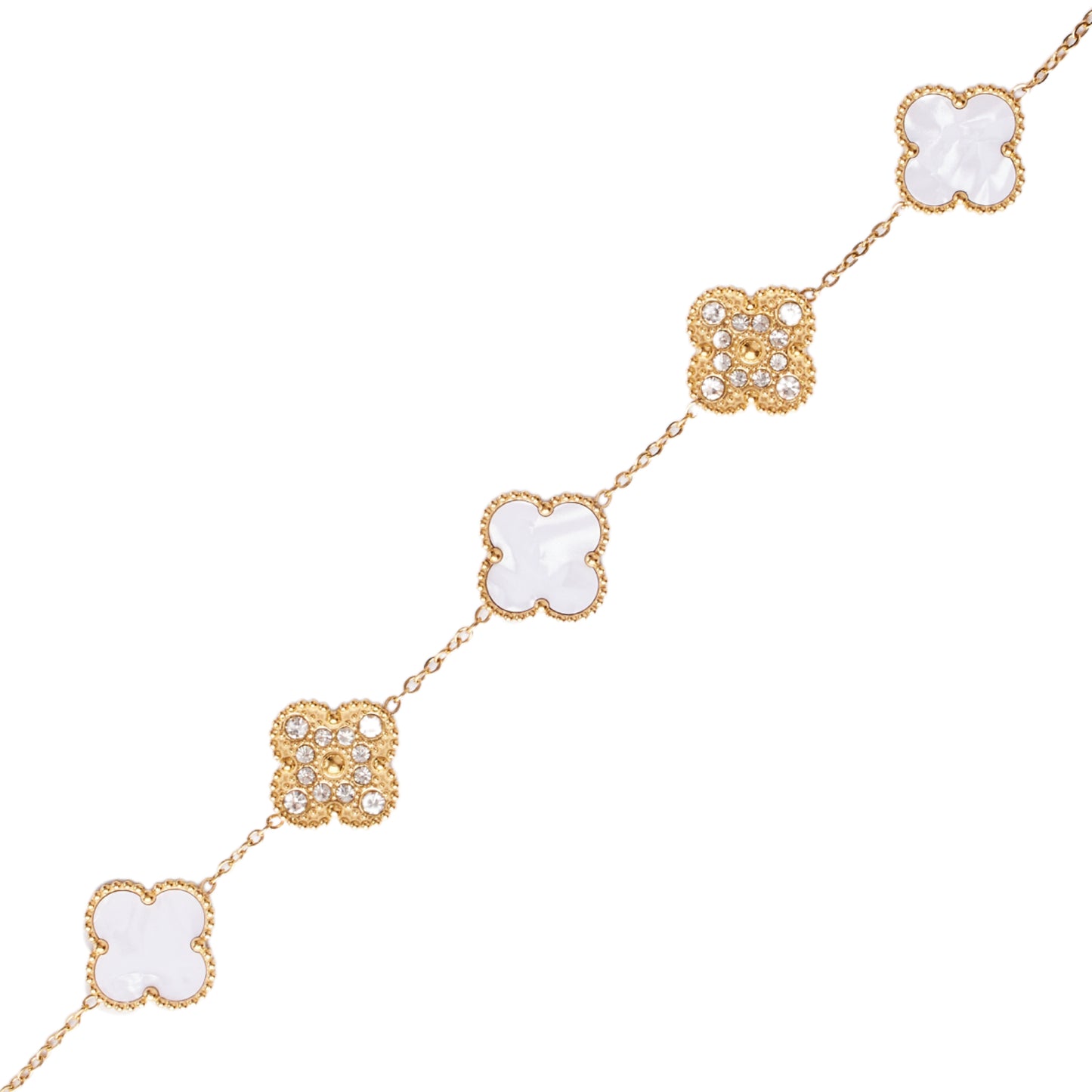 Brazalete VC Blanco con Dorado