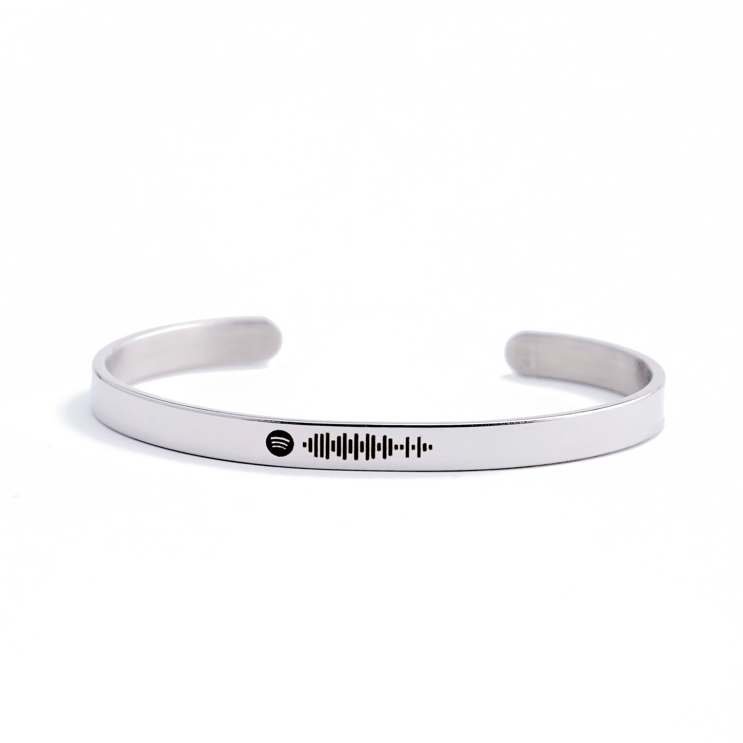 Brazalete Personalizado Plata (4mm - 6mm - 10mm)