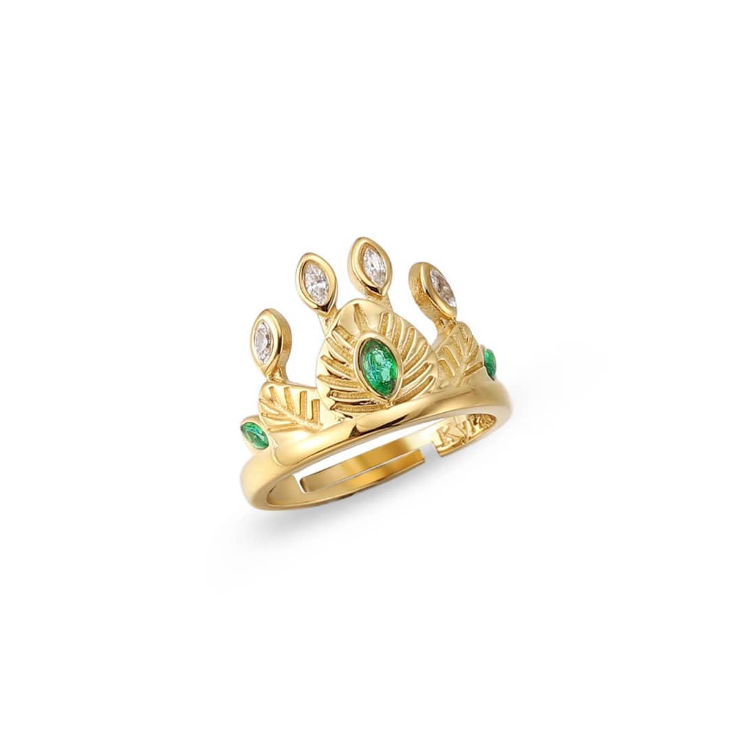 Anillo Corona Tiana 💚