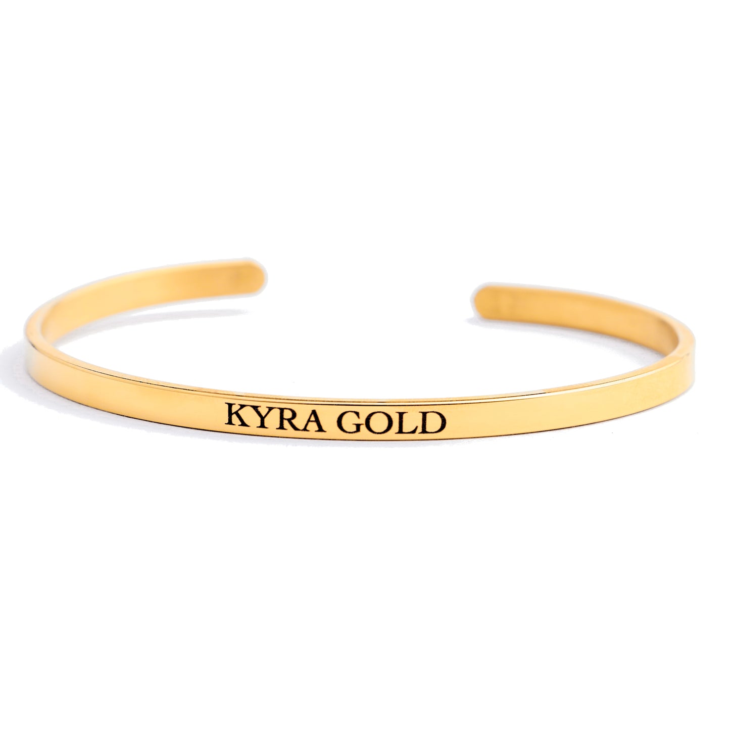 Brazalete personalizado oro (4mm - 6mm - 10mm)