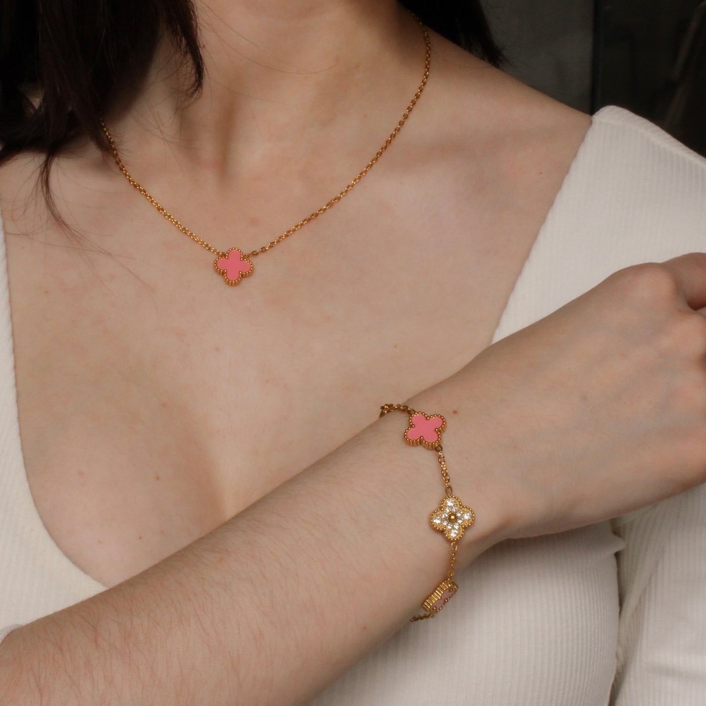 Brazalete VC Rosa y Oro