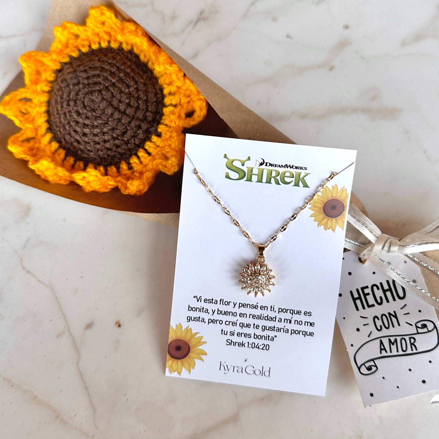 Collar giratorio de girasol Shrek