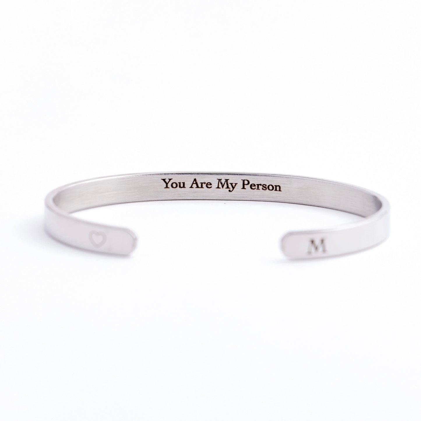 Brazalete Personalizado Plata (4mm - 6mm - 10mm)