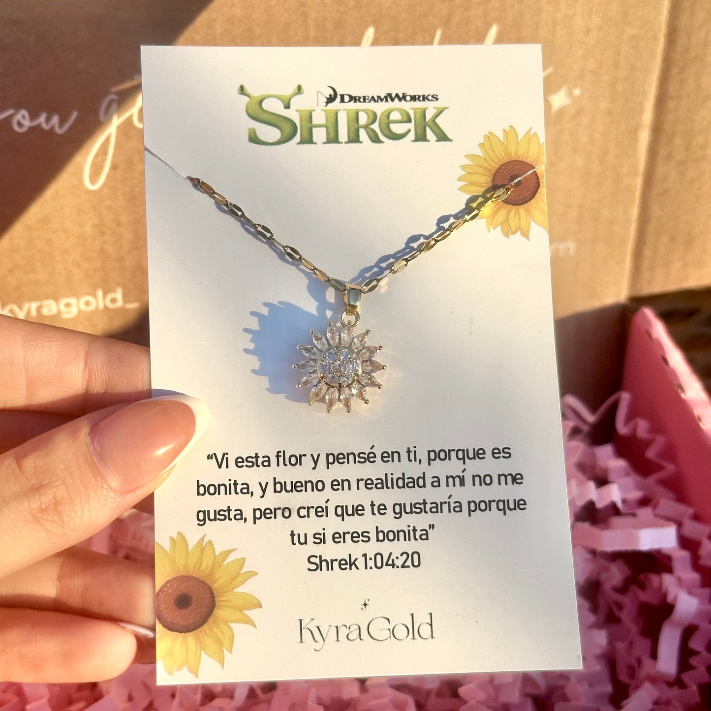 Collar giratorio de girasol Shrek