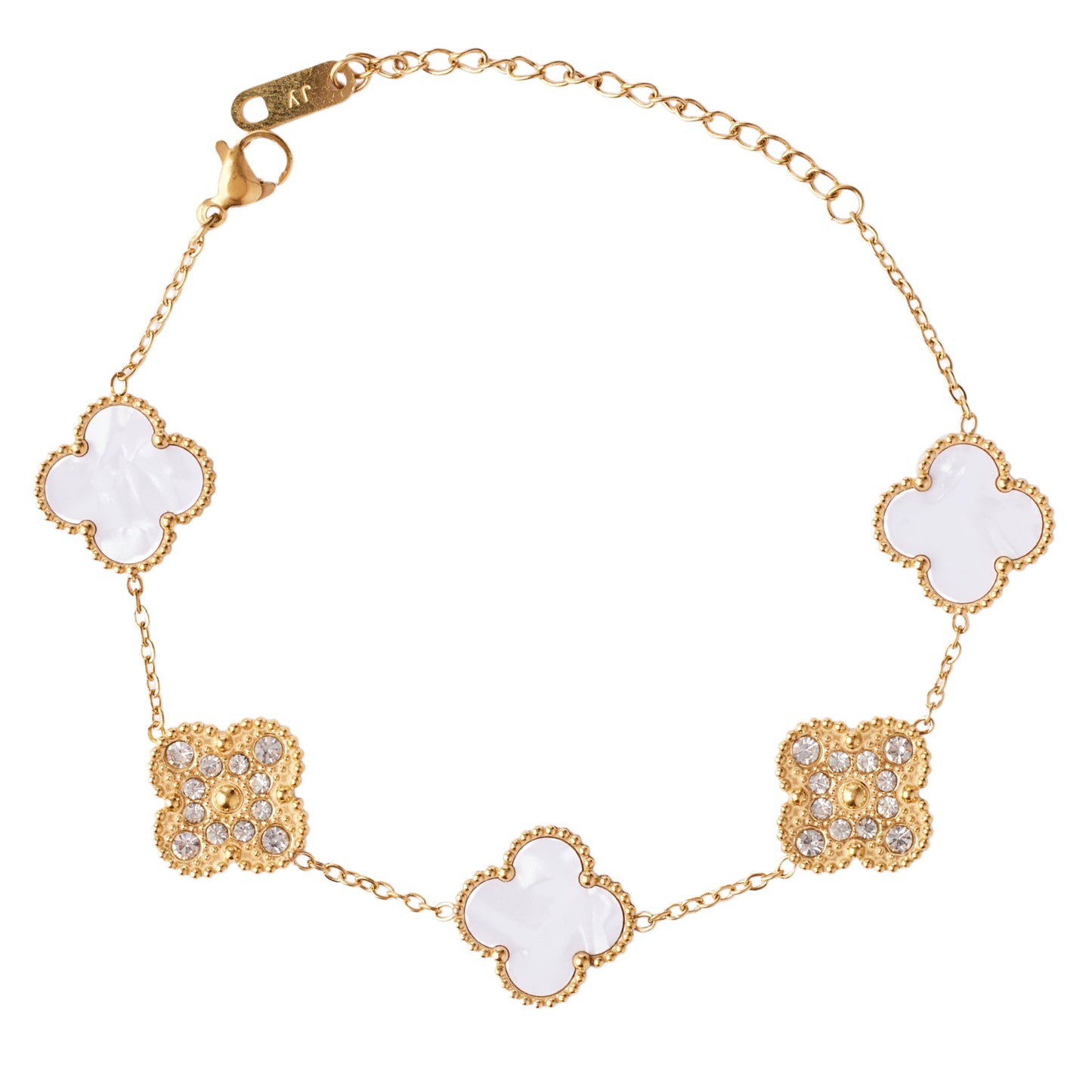 Brazalete VC Blanco con Dorado