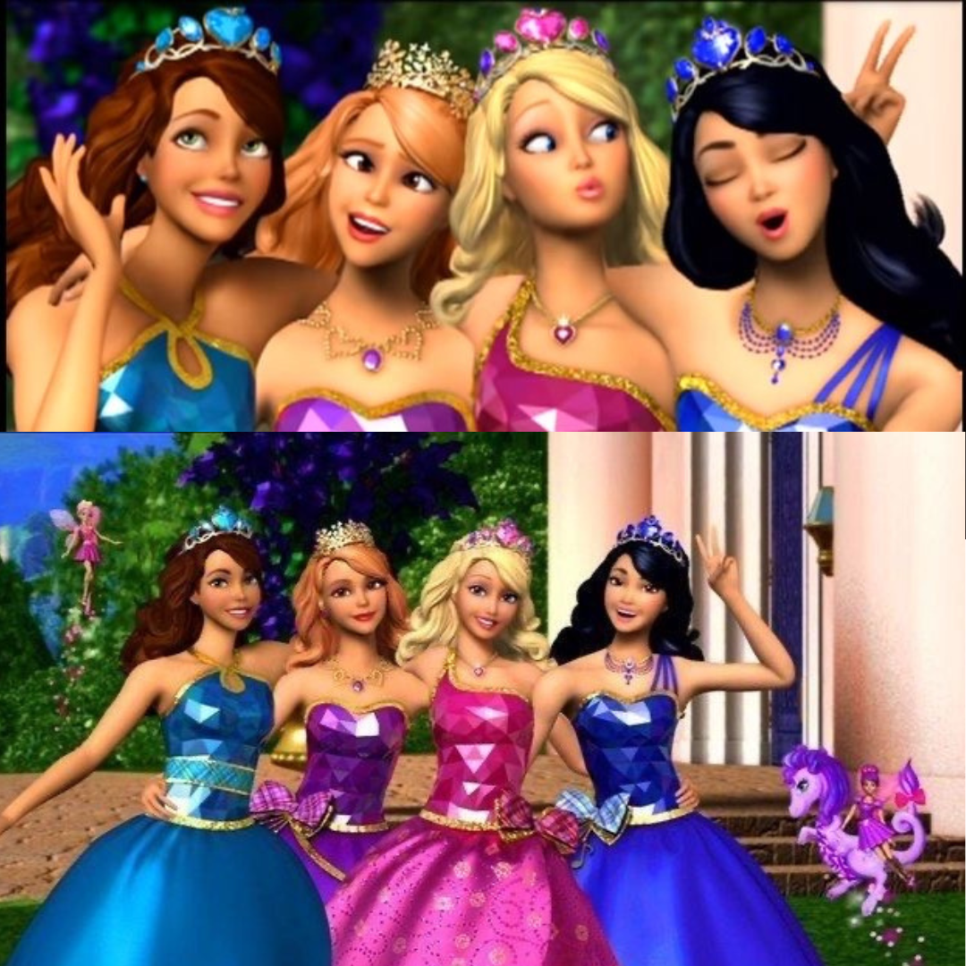 Anillos Barbie escuela de princesas