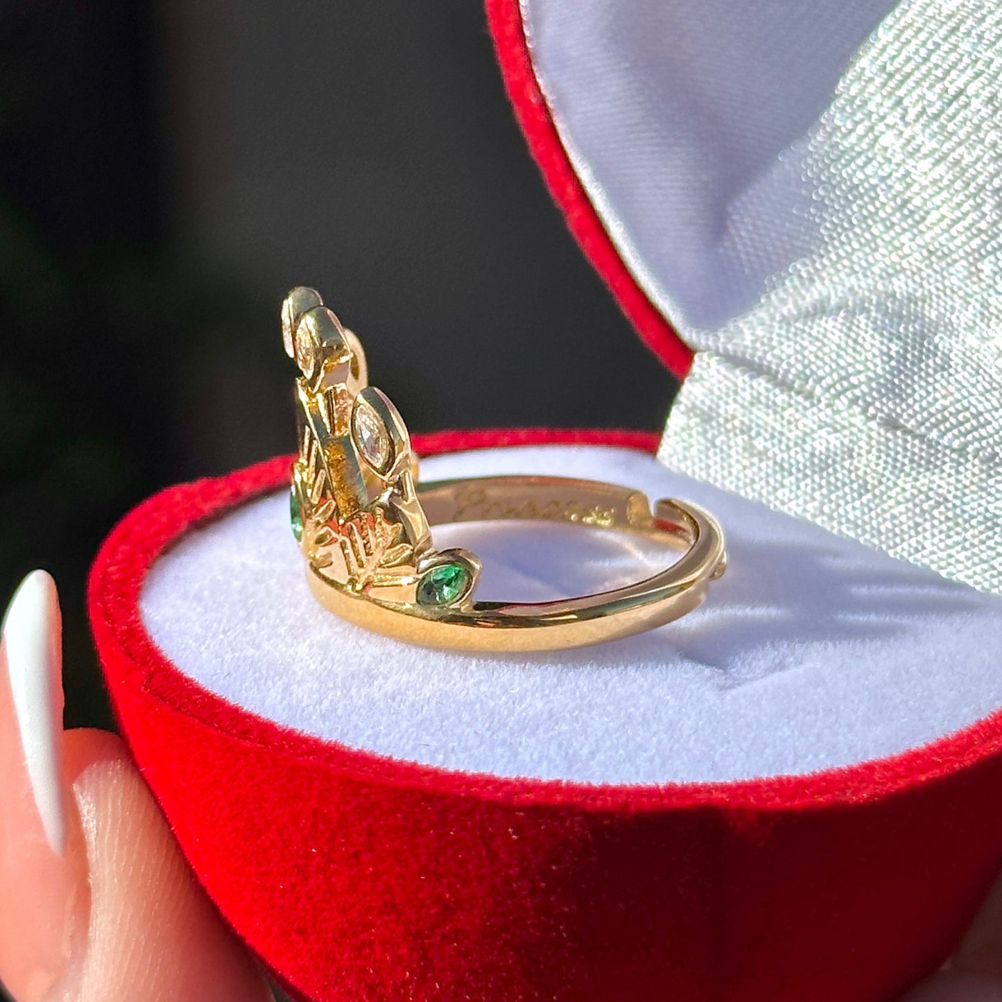 Anillo Corona Tiana 💚