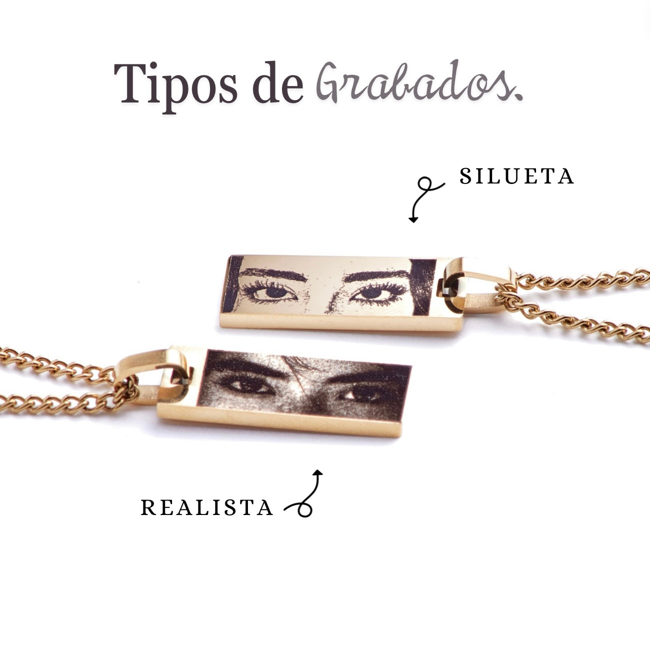 Collar Mirada Personalizado Oro ✨