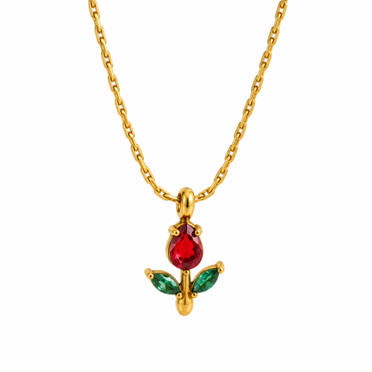 Collar Tulipán Rojo