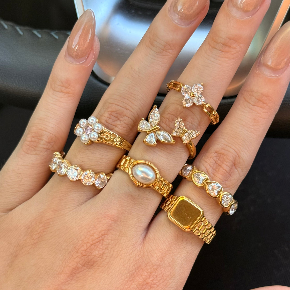 Anillo Fleur Pearl