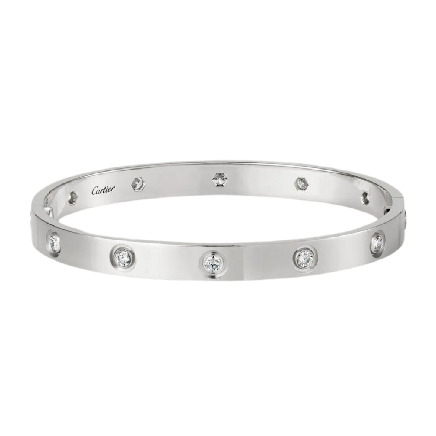 Pulsera Love 10 Diamantes Plata