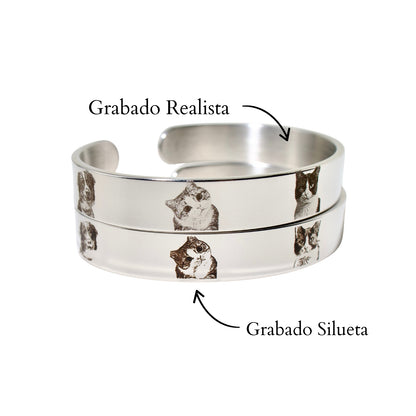 Brazalete Mascotas Plata