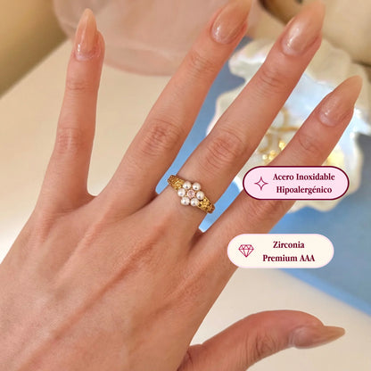 Anillo Fleur Pearl