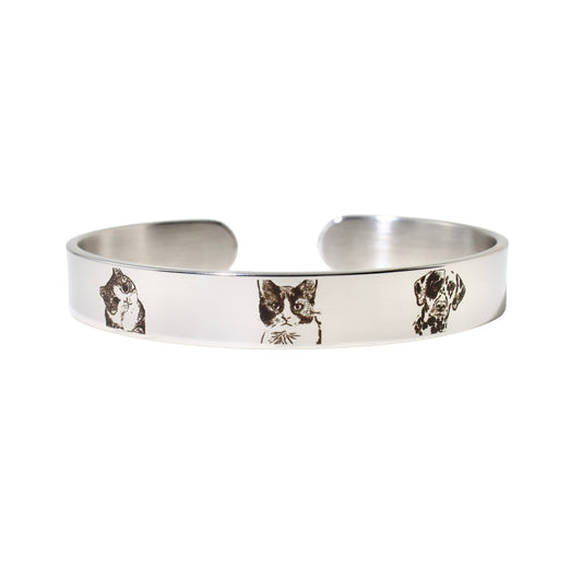 Brazalete Mascotas Plata