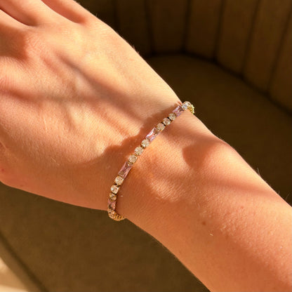 Pulsera Rosalie Pink Tennis