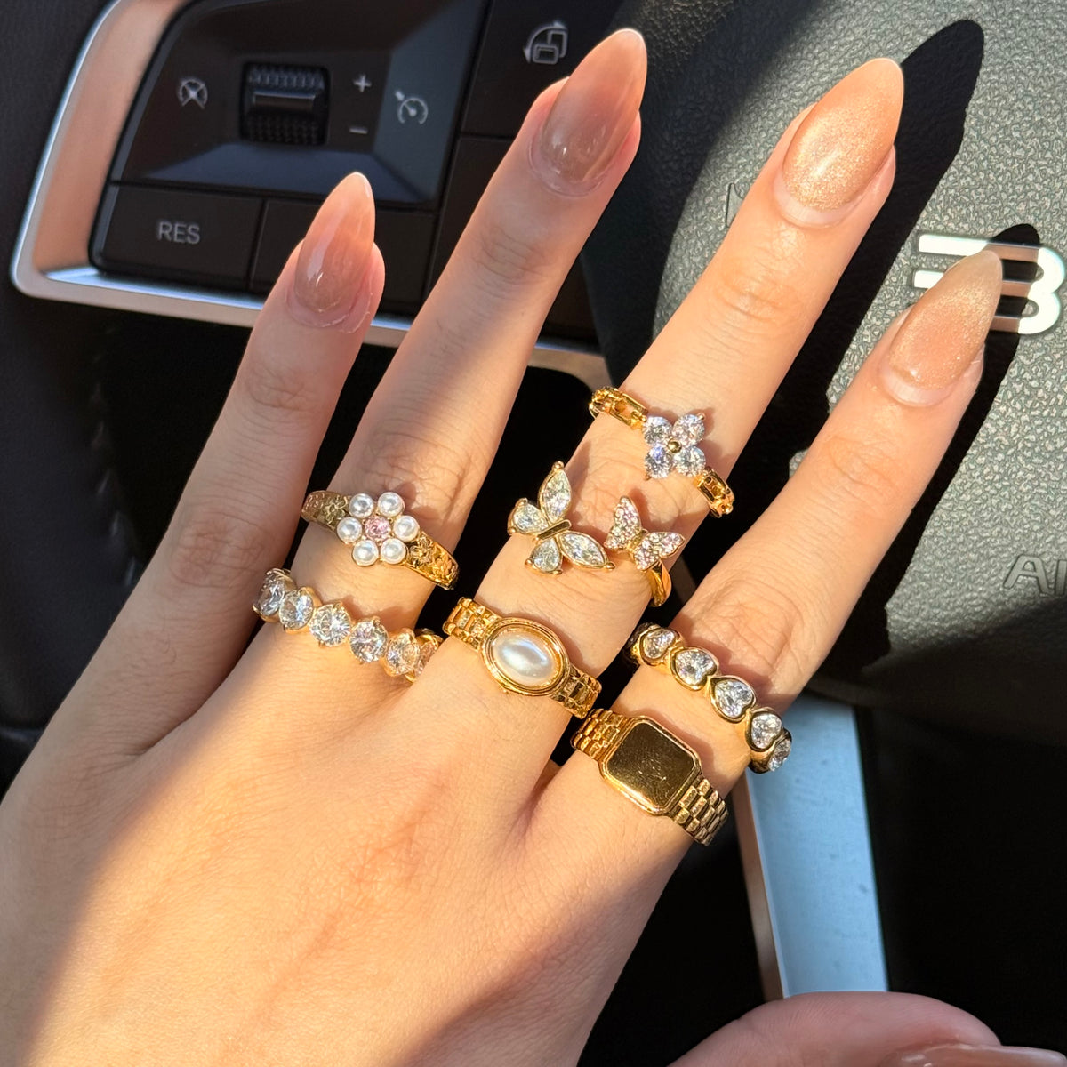 Anillo Perla Clásica