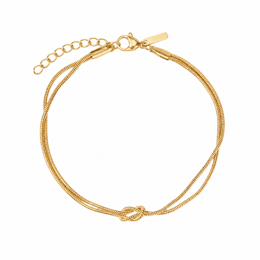 Pulsera Nudo Dorada