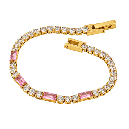 Pulsera Rosalie Pink Tennis