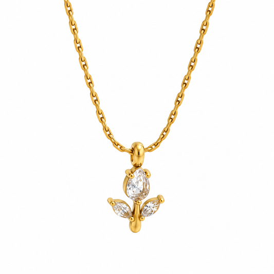 Collar Tulipán Blanco