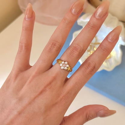 Anillo Fleur Pearl