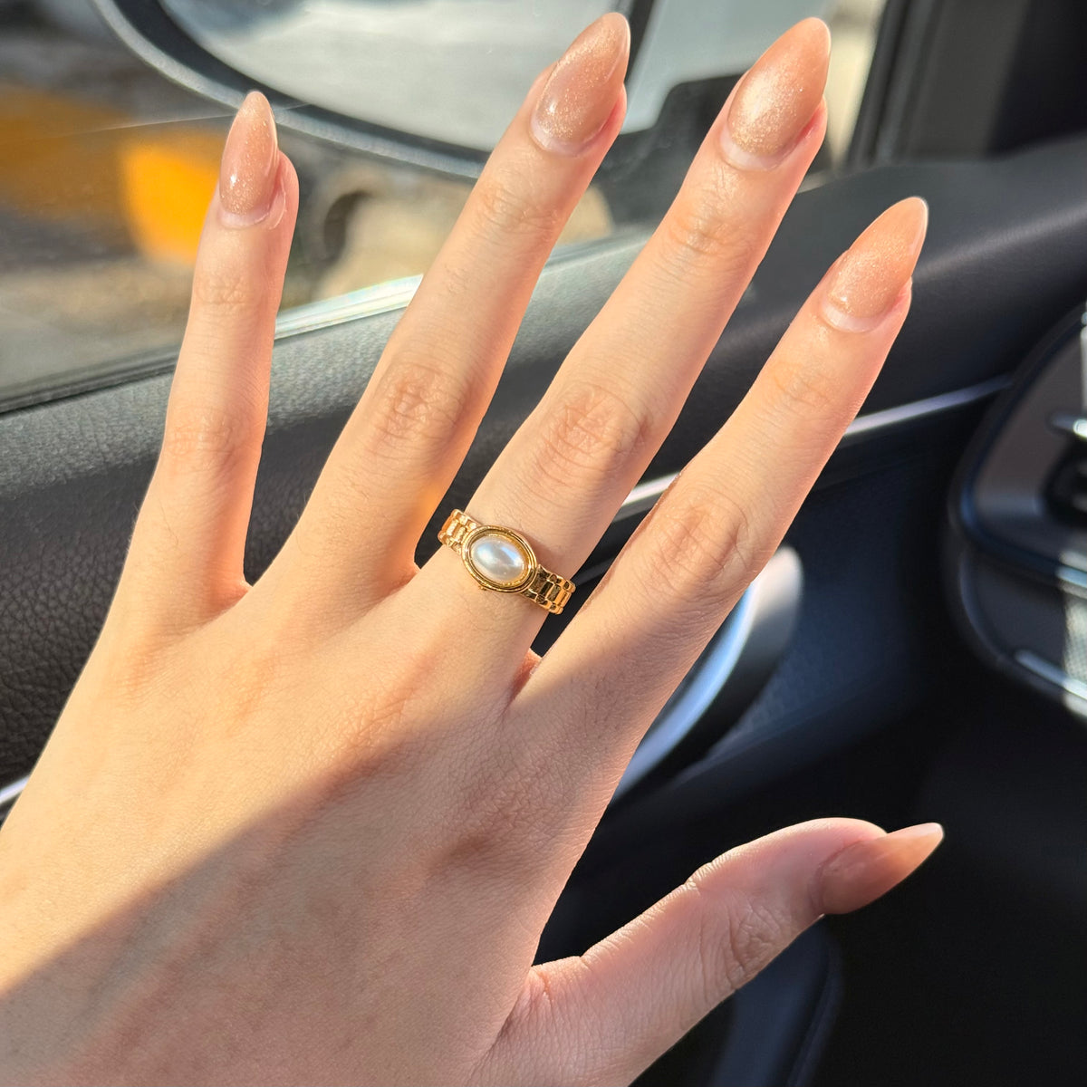 Anillo Perla Clásica