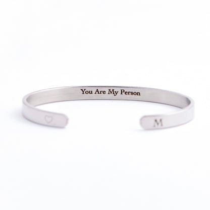 Brazalete Personalizado Plata  (4mm - 6mm - 10mm)