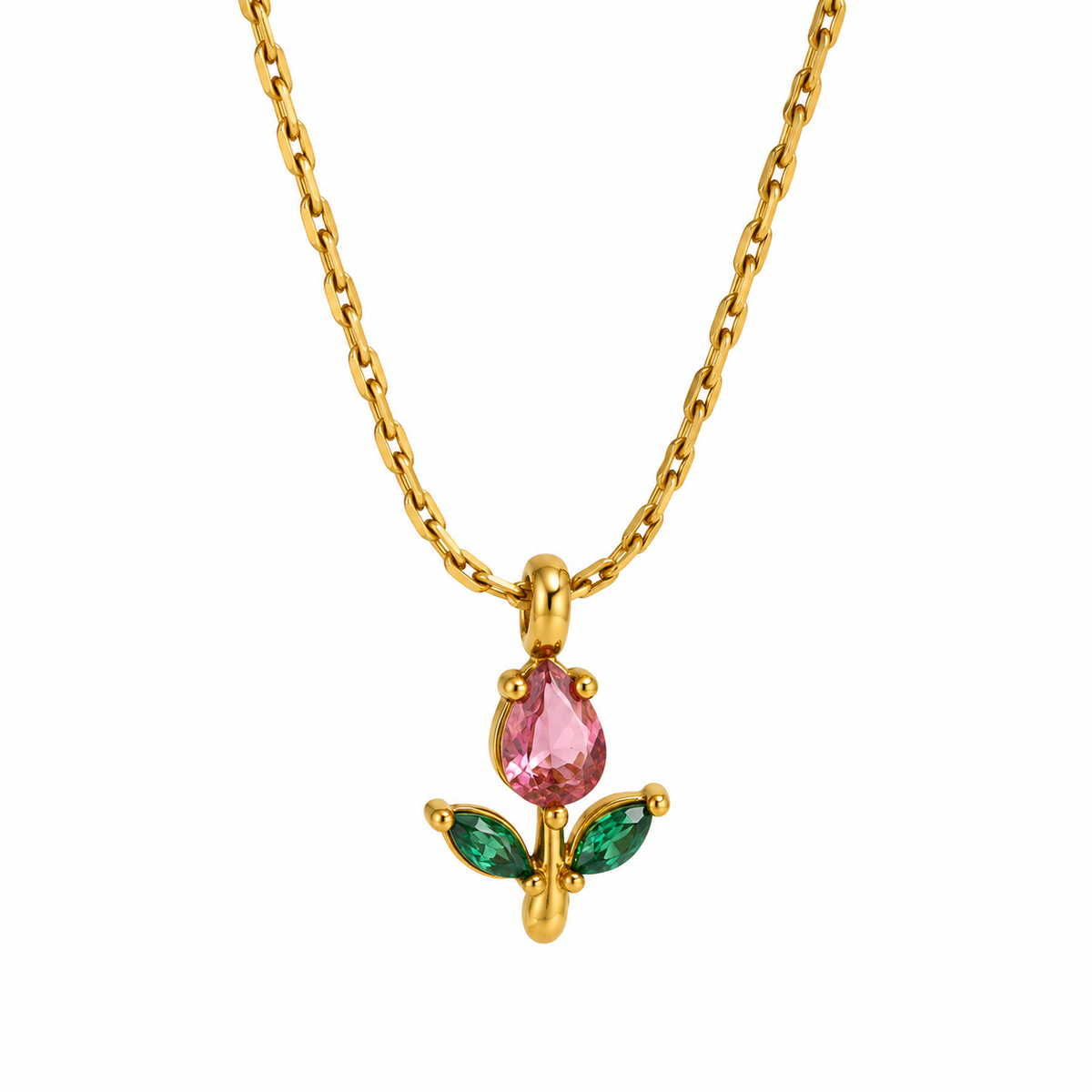 Collar Tulipán Rosa