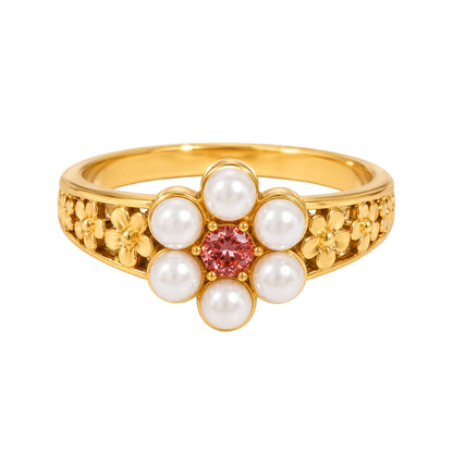 Anillo Fleur Pearl