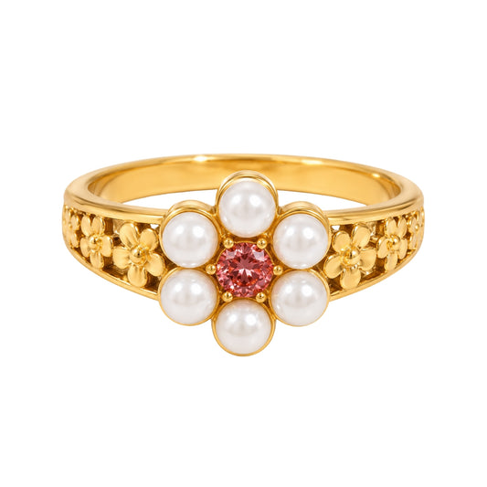 Anillo Fleur Pearl