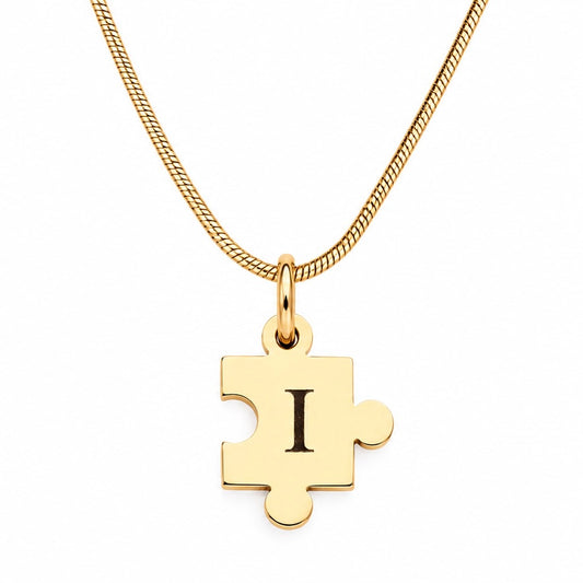 Collar rompecabezas Dorado