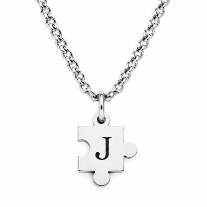 Collar rompecabezas Plata