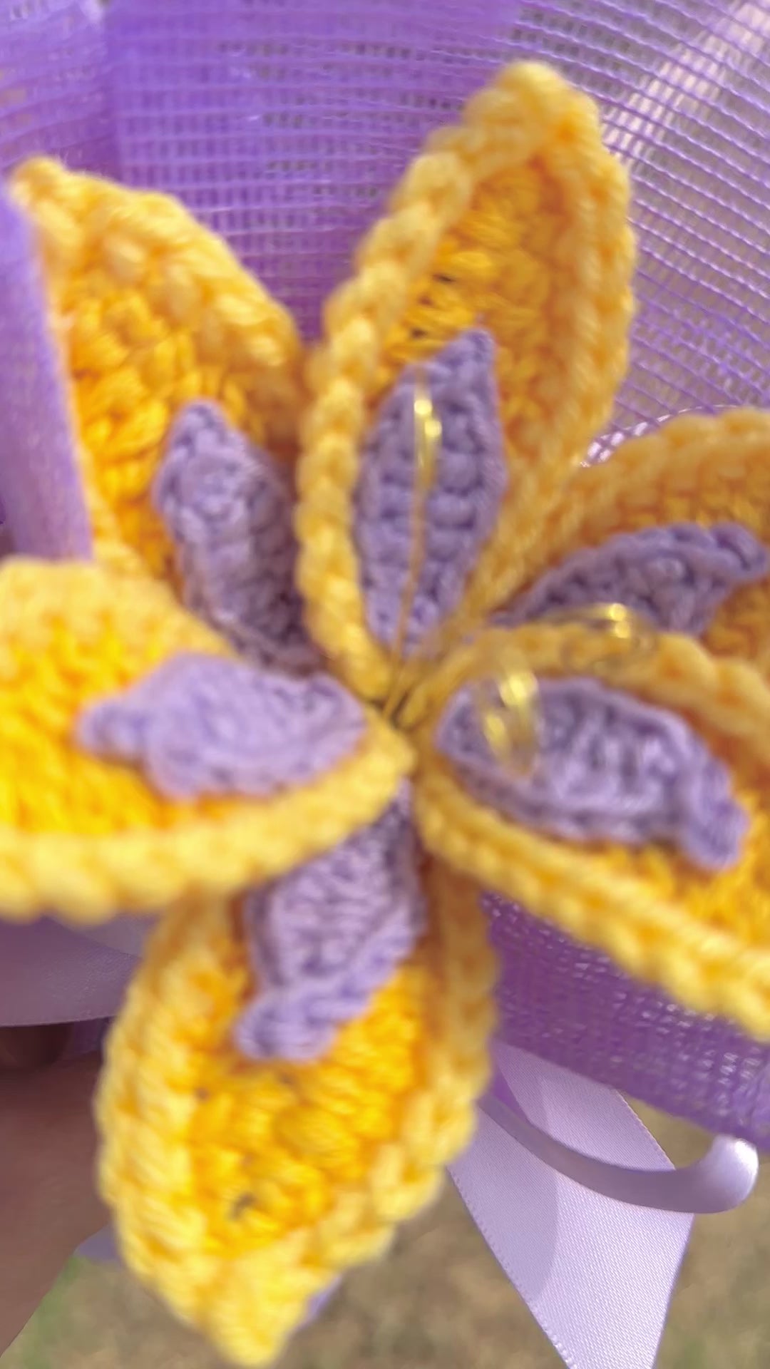 Mini Flor Rapunzel crochet ✨