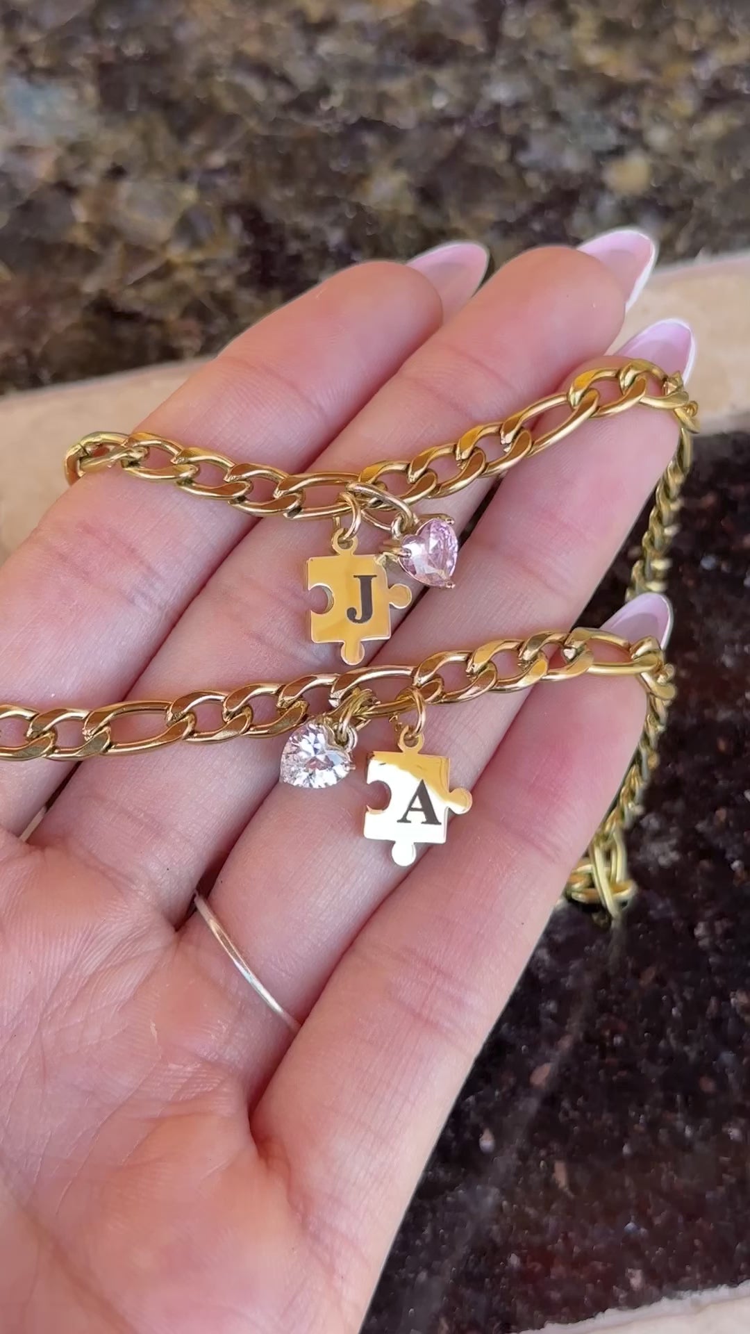 Pulseras Rompecabezas 🧩 oro